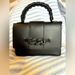 NWT BCBGeneration SMALL PURSE WITH HANDLE AND STRAP BLACK
